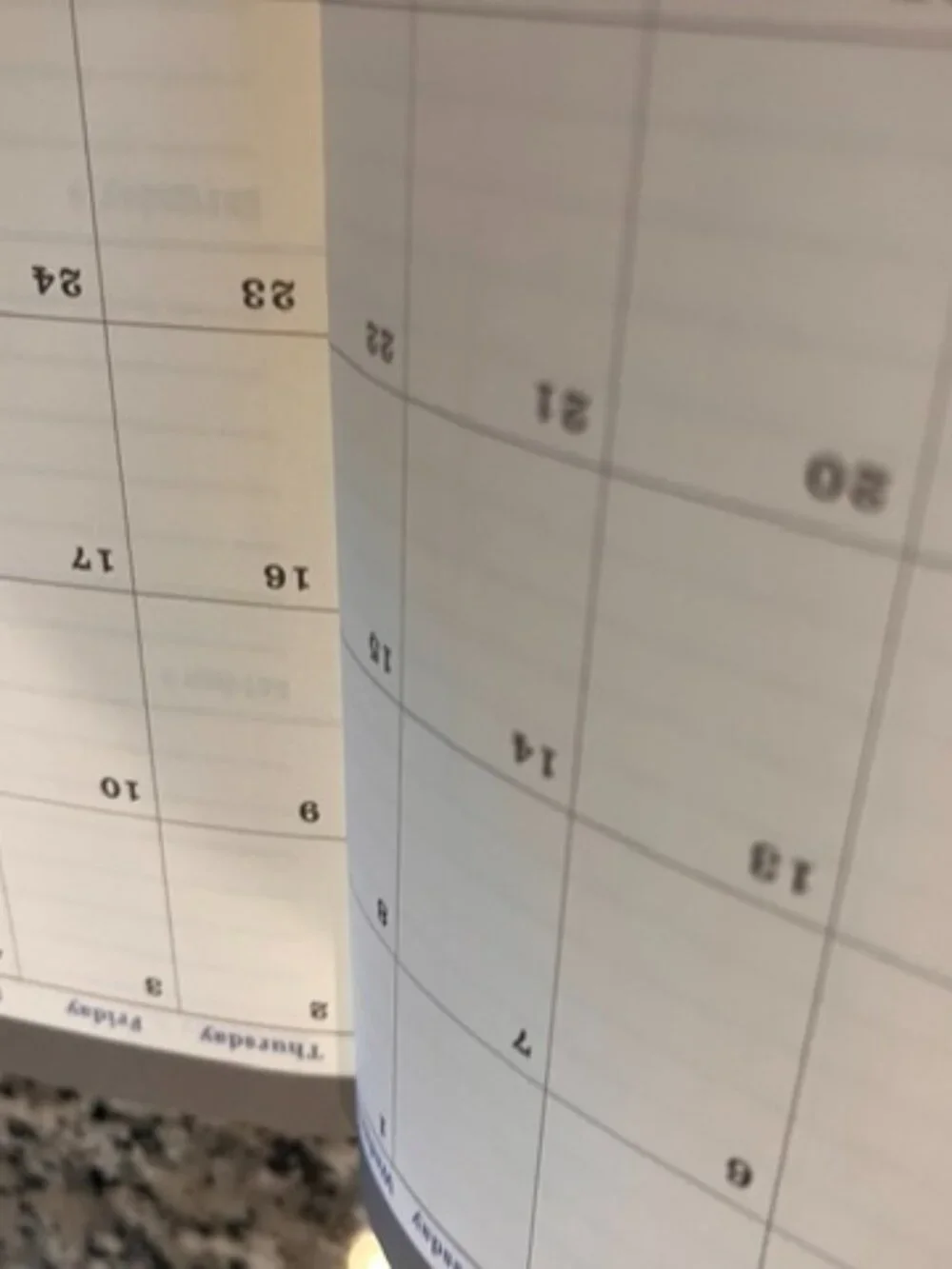 Weekly & Monthly Planer w/Pen & Bookmark